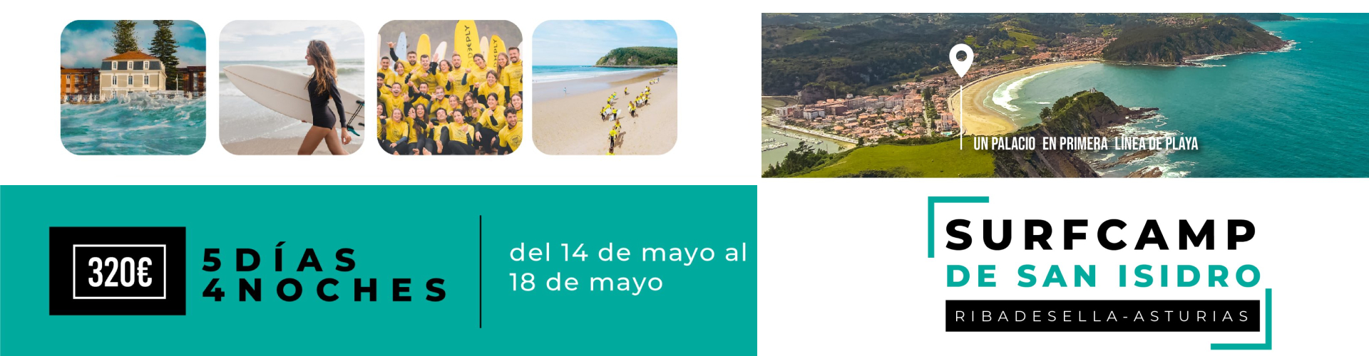 Oferta Surfcamp Puente 15 Mayo