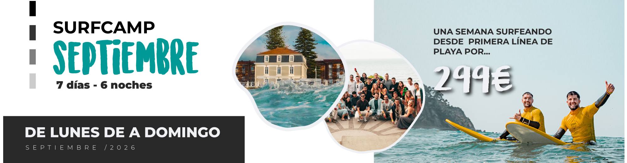 Oferta Surfcamp Puente Septiembre